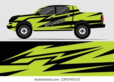 Race car wrap design vector for vehicle truck vinyl stickers and automotive sticker livery