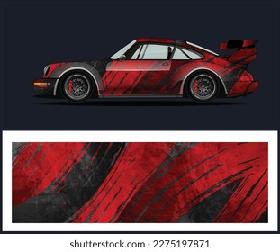 Race car wrap designs. Abstract stripe racing background