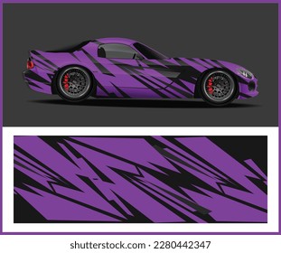 Race car wrap designs. Abstract stripe racing background