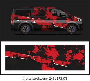 Diseños de envoltura de coche de carreras. Fondo de carreras de rayas Abstractas