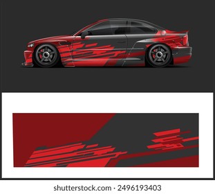 Rennwagen Wrap Designs. Abstrakter Streifen, Rennhintergrund