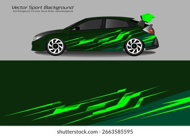 Modelos de envelopes de carros de corrida. Resumo de corrida e esporte fundo para a livery do carro em combinações de cores EPS 10