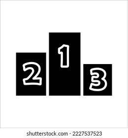 race championship ranking vector icon