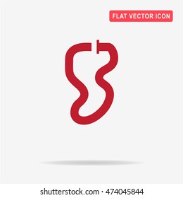 Race circuit icon. Vector concept illustration for design.