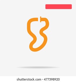 Race circuit icon. Vector concept illustration for design.