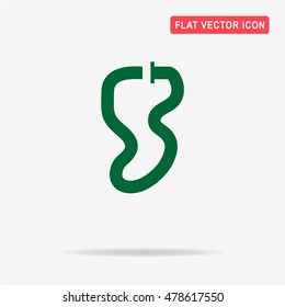 Race circuit icon. Vector concept illustration for design.