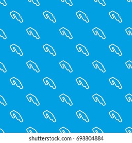 Race circuit pattern repeat seamless in blue color for any design. Vector geometric illustration
