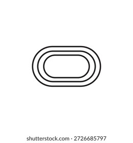 ícone de curso de corrida ilustração elemento design