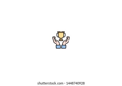 Race cup concept icon in trendy flat style isolated on white background. Race cup concept symbol. Vector illustration