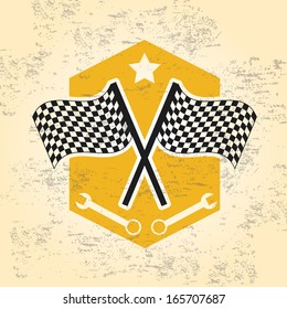 race  design  over background vector illustration 