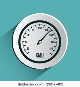 Race design over blue background, vector illustration.