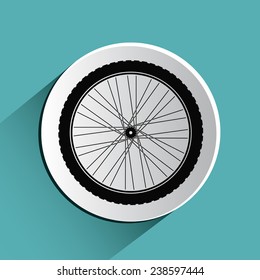 Race design over blue background, vector illustration.