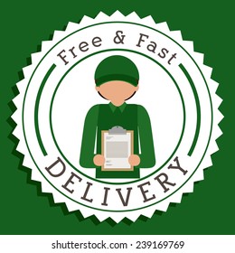 Race design over green background, vector illustration.