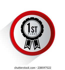 Race design over white background, vector illustration.
