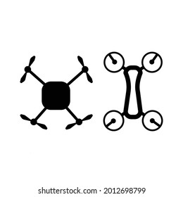 Race-Drohnen für minimalistische Vektorgrafik-Stockdesigns