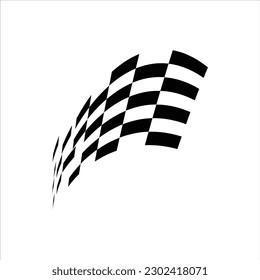 Race Finish Flag Vector Design