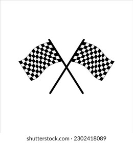 Race Finish Flag Vector Design