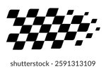 Race flag background. Checkered flag. Black and white checker. Finishing flag. Automotive graphics. Race motorsport concept. Vector illustration