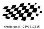 Race flag background. Checkered flag. Black and white checker. Finishing flag. Automotive graphics. Race motorsport concept. Vector illustration