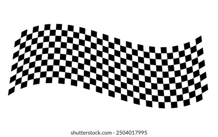 Race flag background. Checkered flag. Black and white checker. Finishing flag. Automotive graphics. Race motorsport concept. Vector illustration