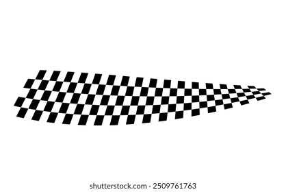 Race flag background. Checkered flag. Black and white checker. Finishing flag. Automotive graphics. Race motorsport concept. Vector illustration
