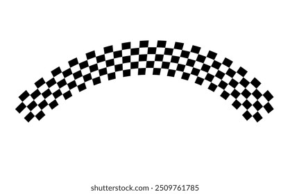 Race flag background. Checkered flag. Black and white checker. Finishing flag. Automotive graphics. Race motorsport concept. Vector illustration