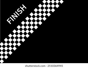 Race flag background. Checkered flag. Black and white checker. Start and finish flag. Automotive graphics. Race motorsport concept. Vector illustration