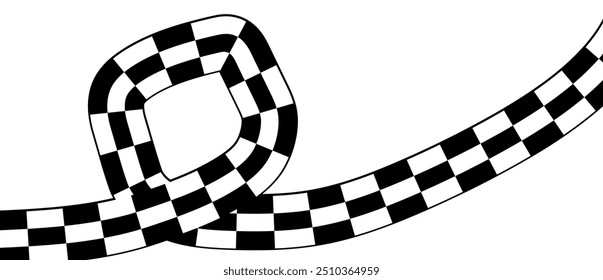 Race flag background. Checkered flag. Black and white checker. Start and finish flag. Automotive graphics. Race motorsport concept. Vector illustration