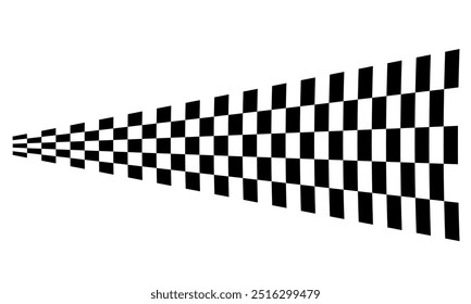 Race flag background. Checkered flag. Black and white checker. Finishing flag. Automotive graphics. Race motorsport concept. Vector illustration