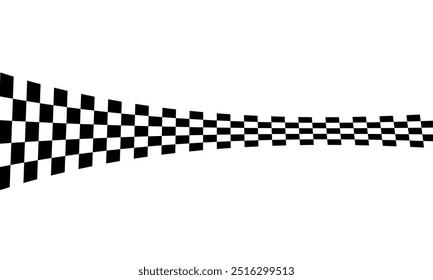 Race flag background. Checkered flag. Black and white checker. Finishing flag. Automotive graphics. Race motorsport concept. Vector illustration
