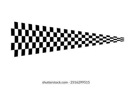 Race flag background. Checkered flag. Black and white checker. Finishing flag. Automotive graphics. Race motorsport concept. Vector illustration