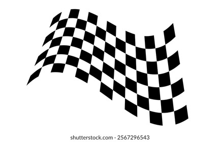 Race flag background. Checkered flag. Black and white checker. Finishing flag. 