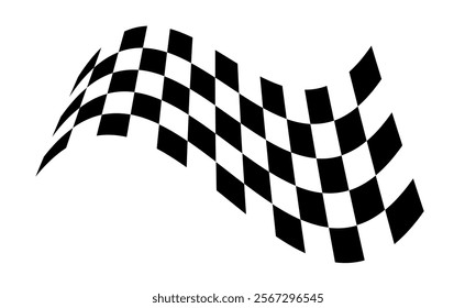 Race flag background. Checkered flag. Black and white checker. Finishing flag. 