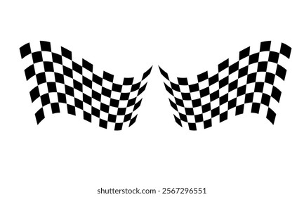 Race flag background. Checkered flag. Black and white checker. Finishing flag. 