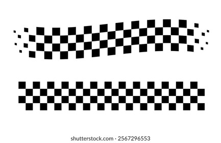 Race flag background. Checkered flag. Black and white checker. Finishing flag. 