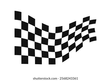 Race flag background. Checkered flag. Black and white checker. Finishing flag. Automotive graphic