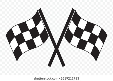 Race flag background. Checkered flag. Black and white checker. Finishing flag. Automotive graphics. Race motorsport concept. Vector illustration
