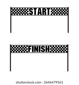 Race flag background. Checkered flag. Black and white checker. Finishing flag. 