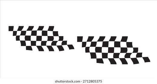 Race flag background. Checkered flag. Black and white checker. Finishing flag.