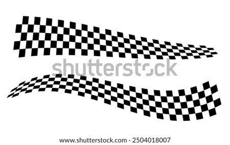 Race flag background. Checkered flag. Black and white checker. Finishing flag. Automotive graphics. Race motorsport concept. Vector illustration