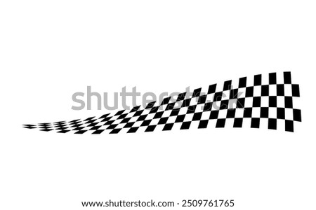 Race flag background. Checkered flag. Black and white checker. Finishing flag. Automotive graphics. Race motorsport concept. Vector illustration
