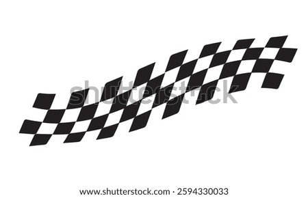 Race flag background. Checkered flag. Black and white checker. Finishing flag.