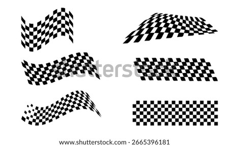 Race flag background. Checkered flag. Black and white checker. Finishing flag. 