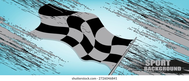race flag  background vector illustration