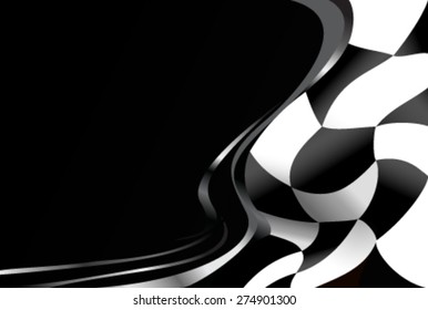 race flag  background vector illustration