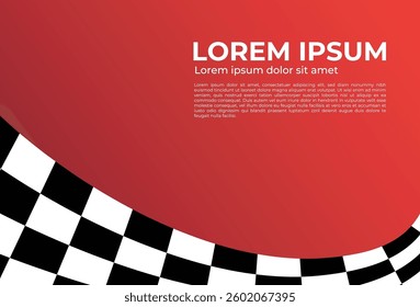 Race flag black and white background