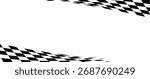 Race flag. Checkered flag. Racing stripes. Race motorsport graphics. Vector illustration