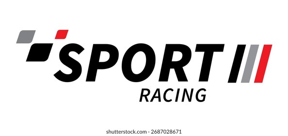 Rassenflagge. Markierung aktiviert. Rennstreifen. Rennsport Grafiken. Vektorgrafik