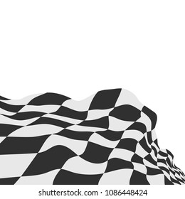 race flag checkered flag vector bakcground black and white squares racing design background wavy flag