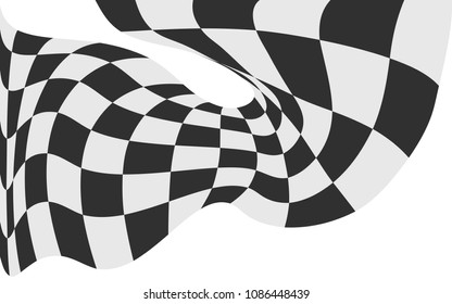 race flag checkered flag vector bakcground black and white squares racing design background wavy flag